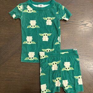 Star Wars x Hanna Andersson Grogu Short Pajamas, Size 80cm/18-24 mos
